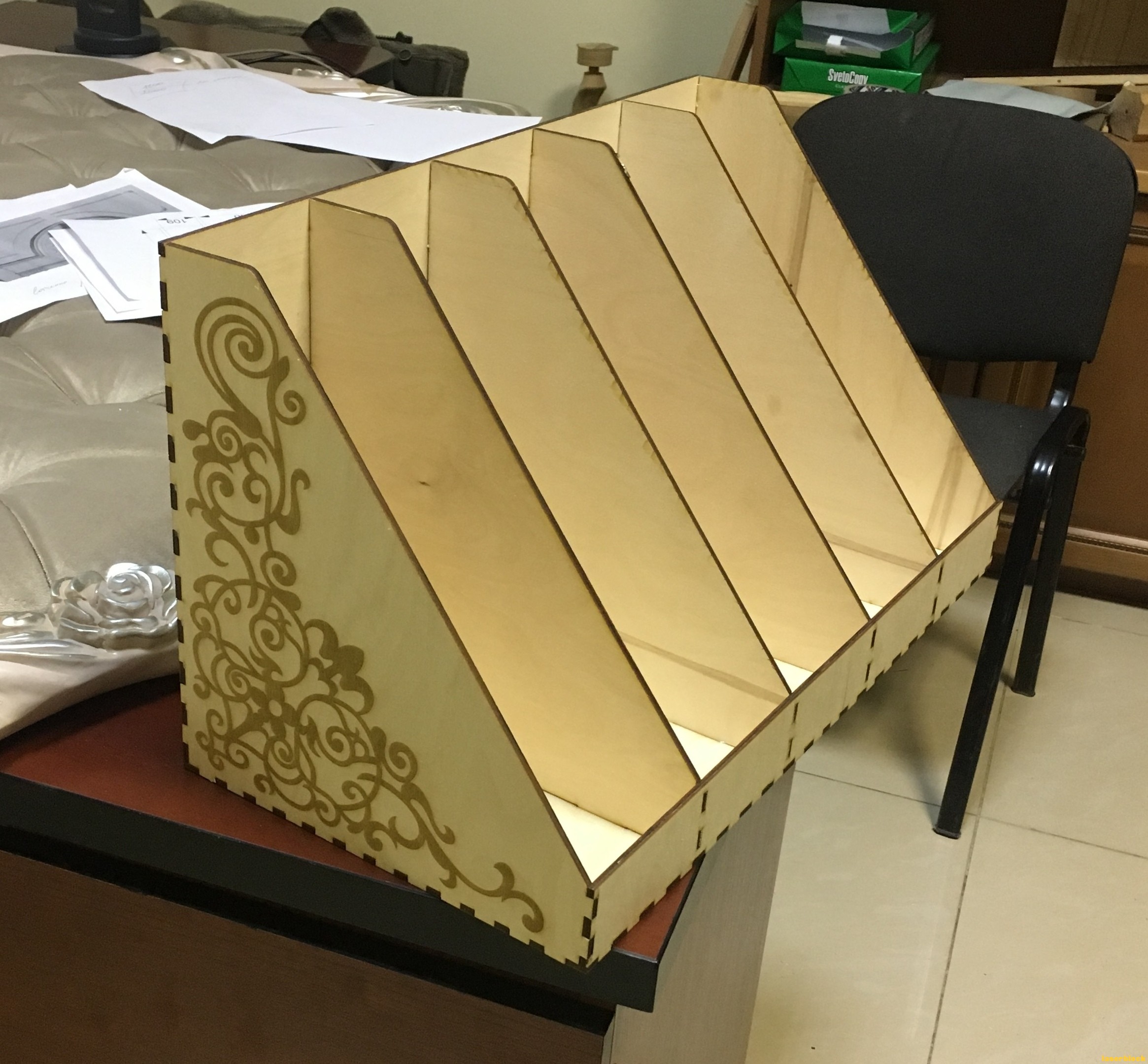文件架激光切割加工图纸