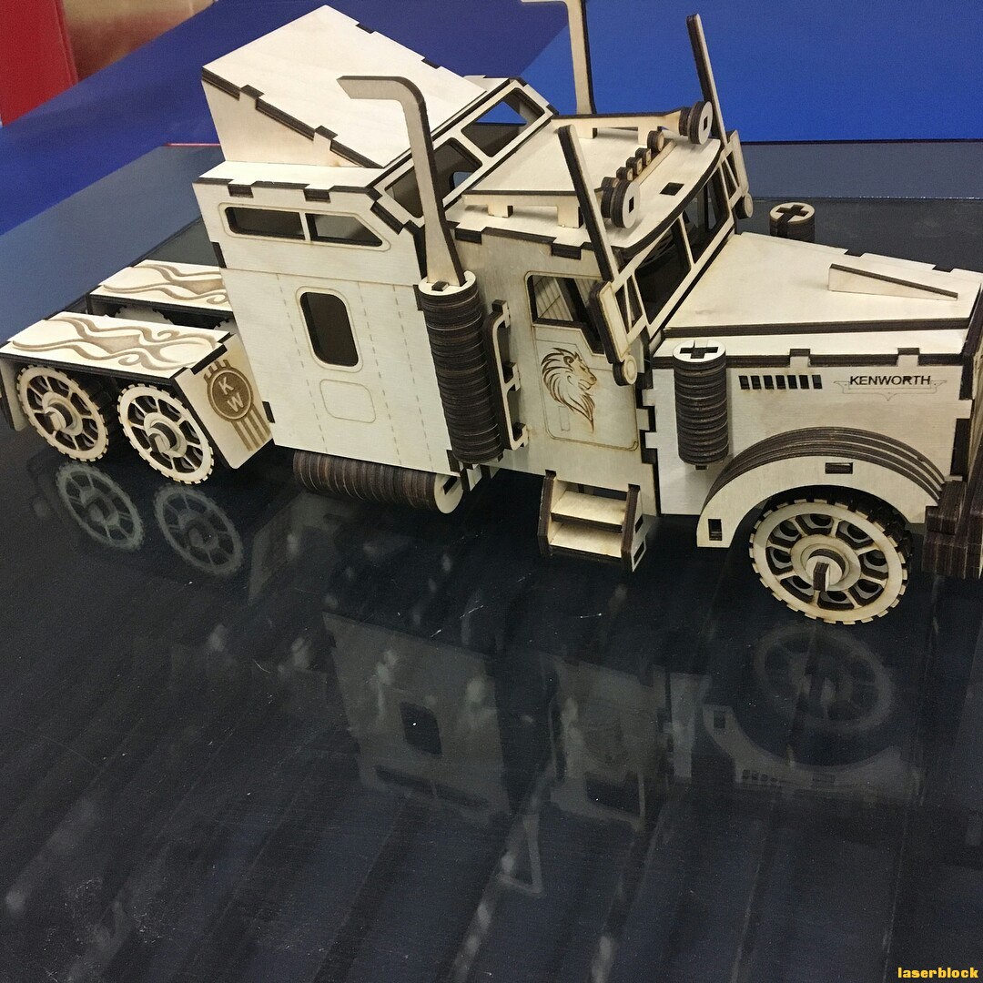 W900s卡车激光切割拼装图纸