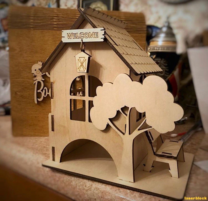 茶馆激光切割机作品图纸