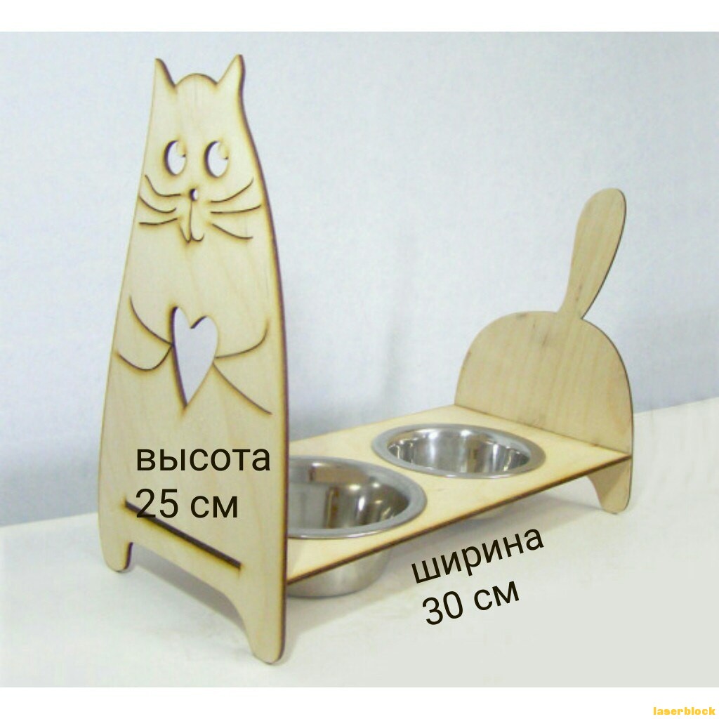 宠物碗架激光切割设计图