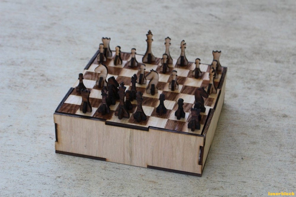 国际象棋cad激光切割图纸