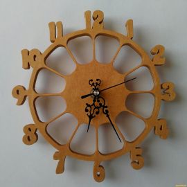 激光切割设计图丨时钟