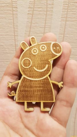 激光切割设计图丨小猪佩奇