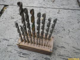 激光切割设计图丨钻头收纳