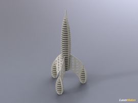 激光切割机作品图纸 | 火箭