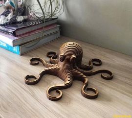 激光切割设计图丨章鱼